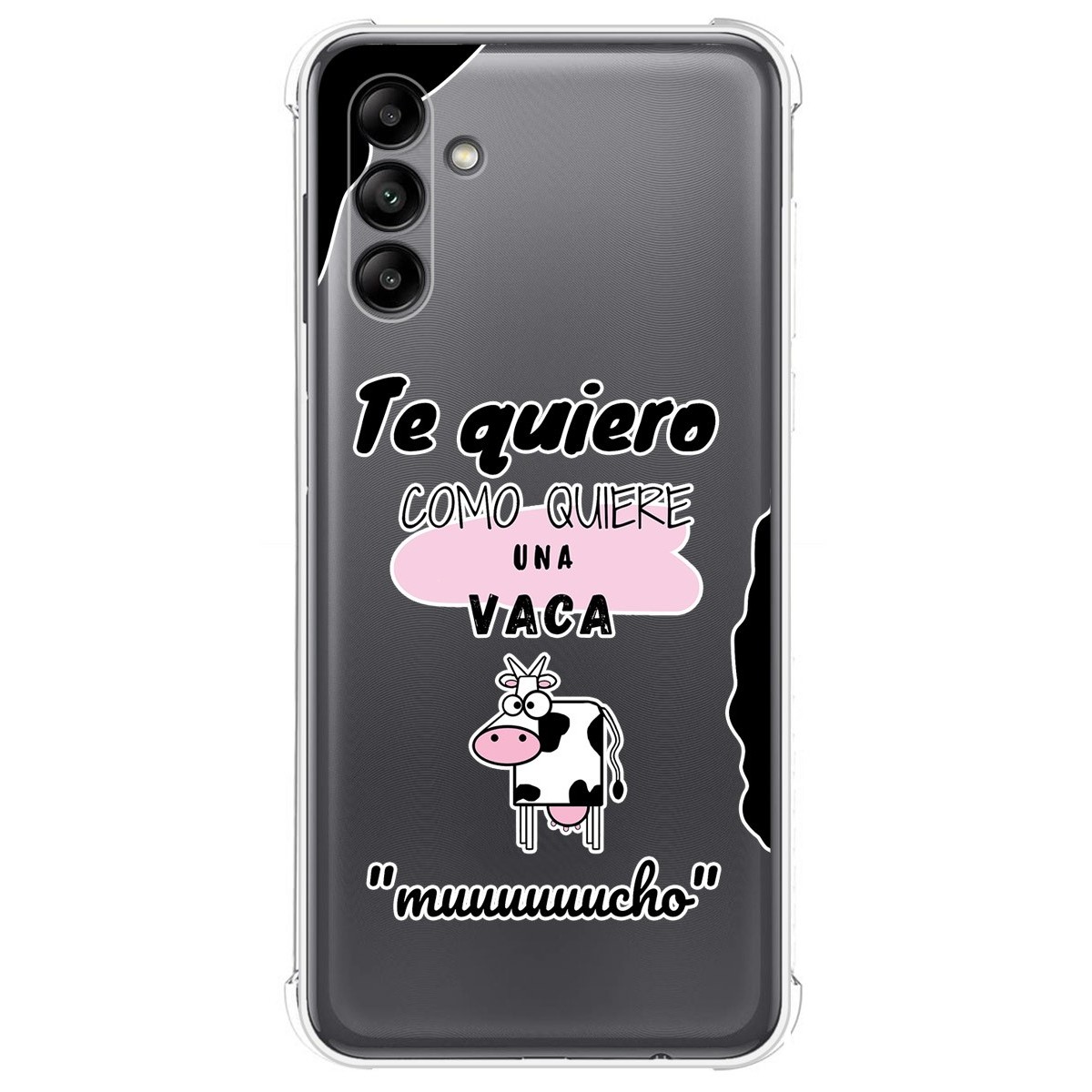 Funda Silicona Antigolpes para Samsung Galaxy A04s diseño Vaca Dibujos