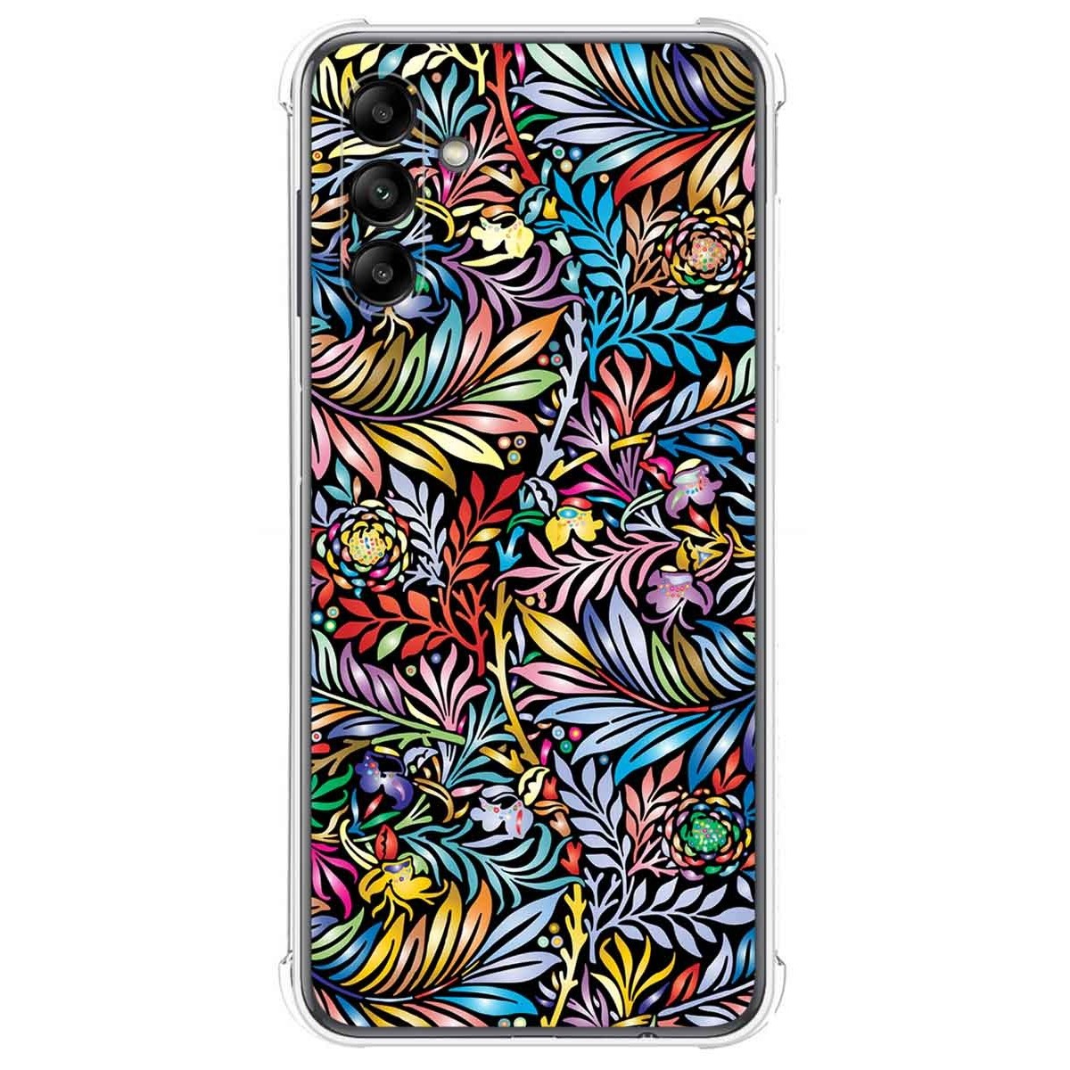 Funda Silicona Antigolpes para Samsung Galaxy A04s diseño Flores 04 Dibujos