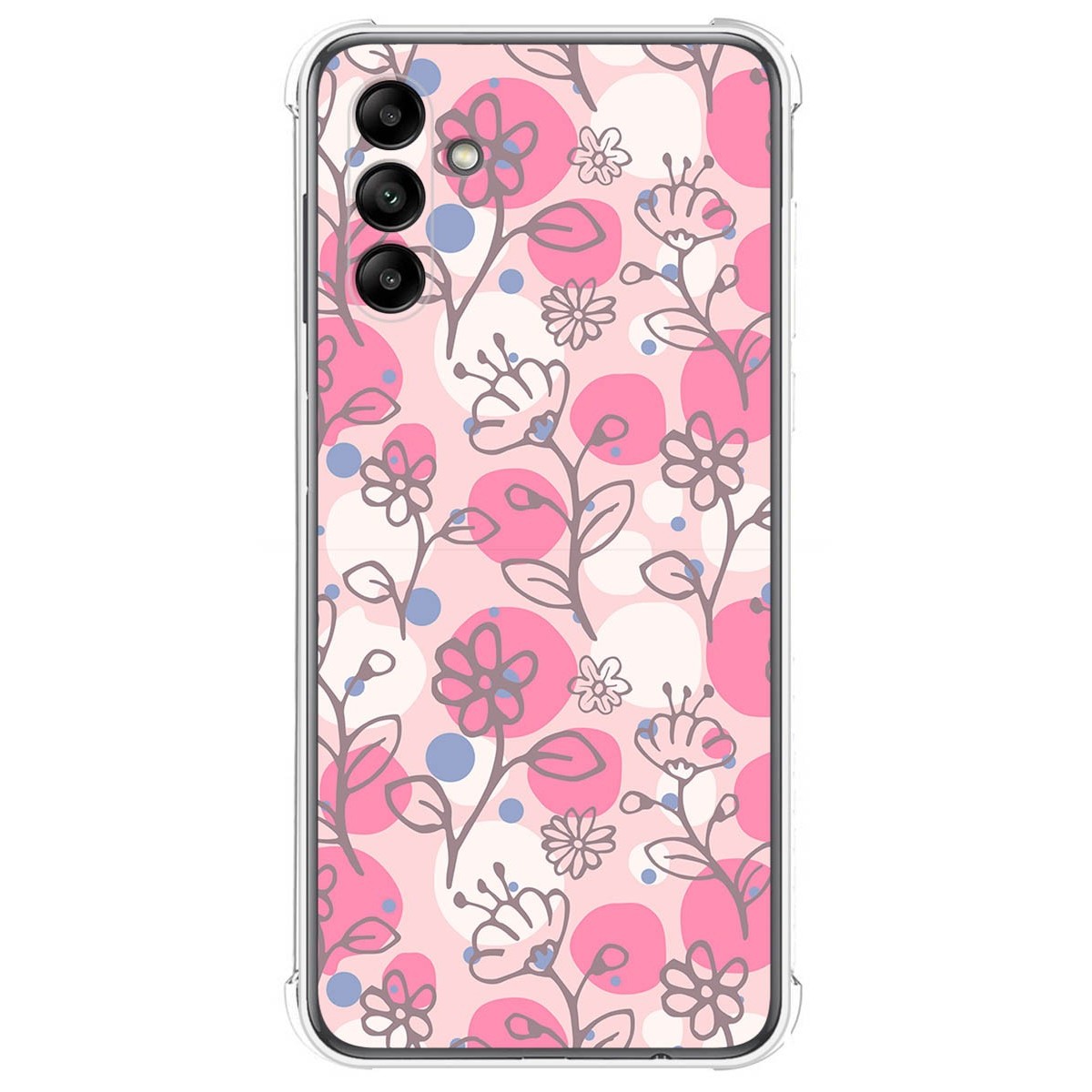 Funda Silicona Antigolpes para Samsung Galaxy A04s diseño Flores 07 Dibujos