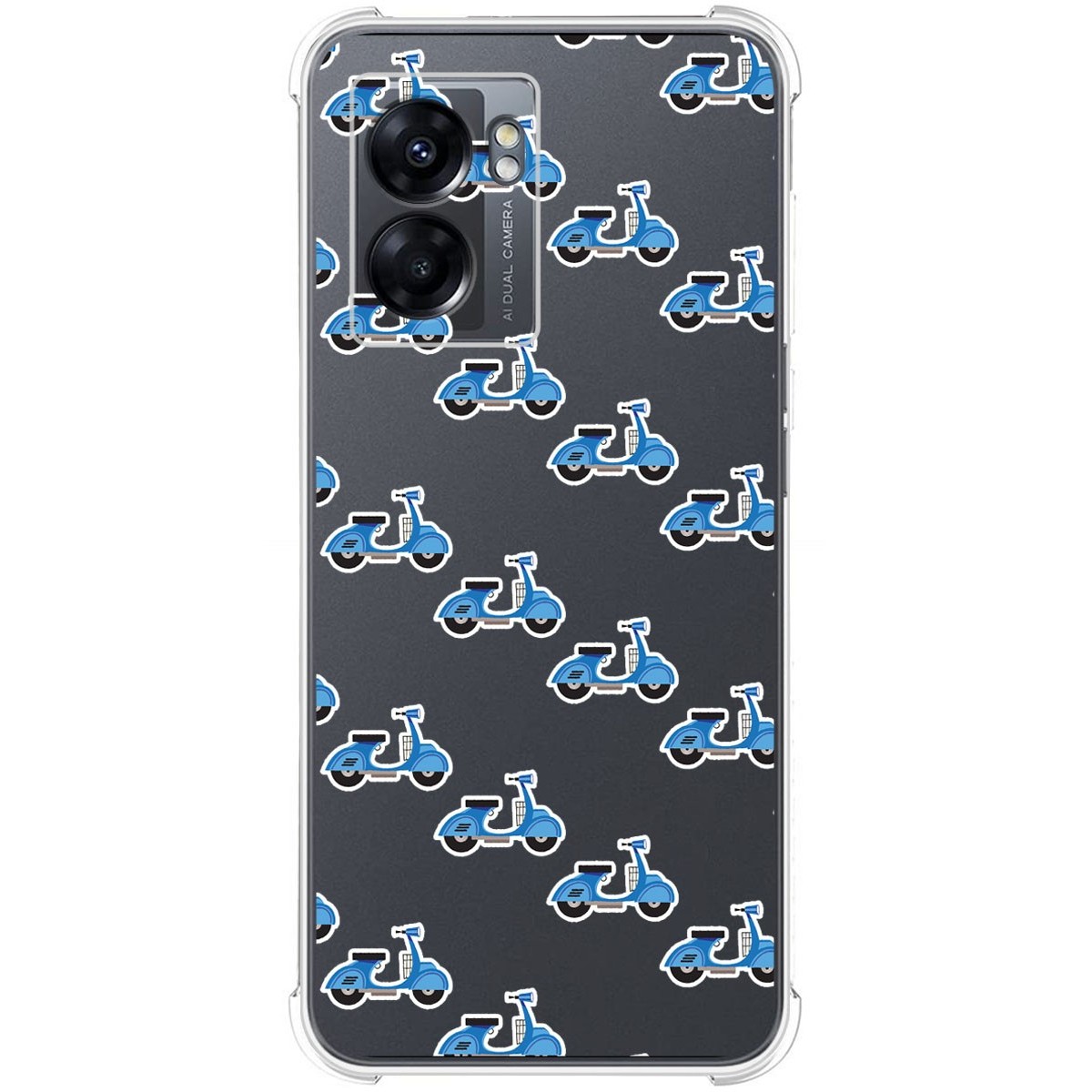 Funda Silicona Antigolpes para Oppo A77 5G diseño Scooter Dibujos