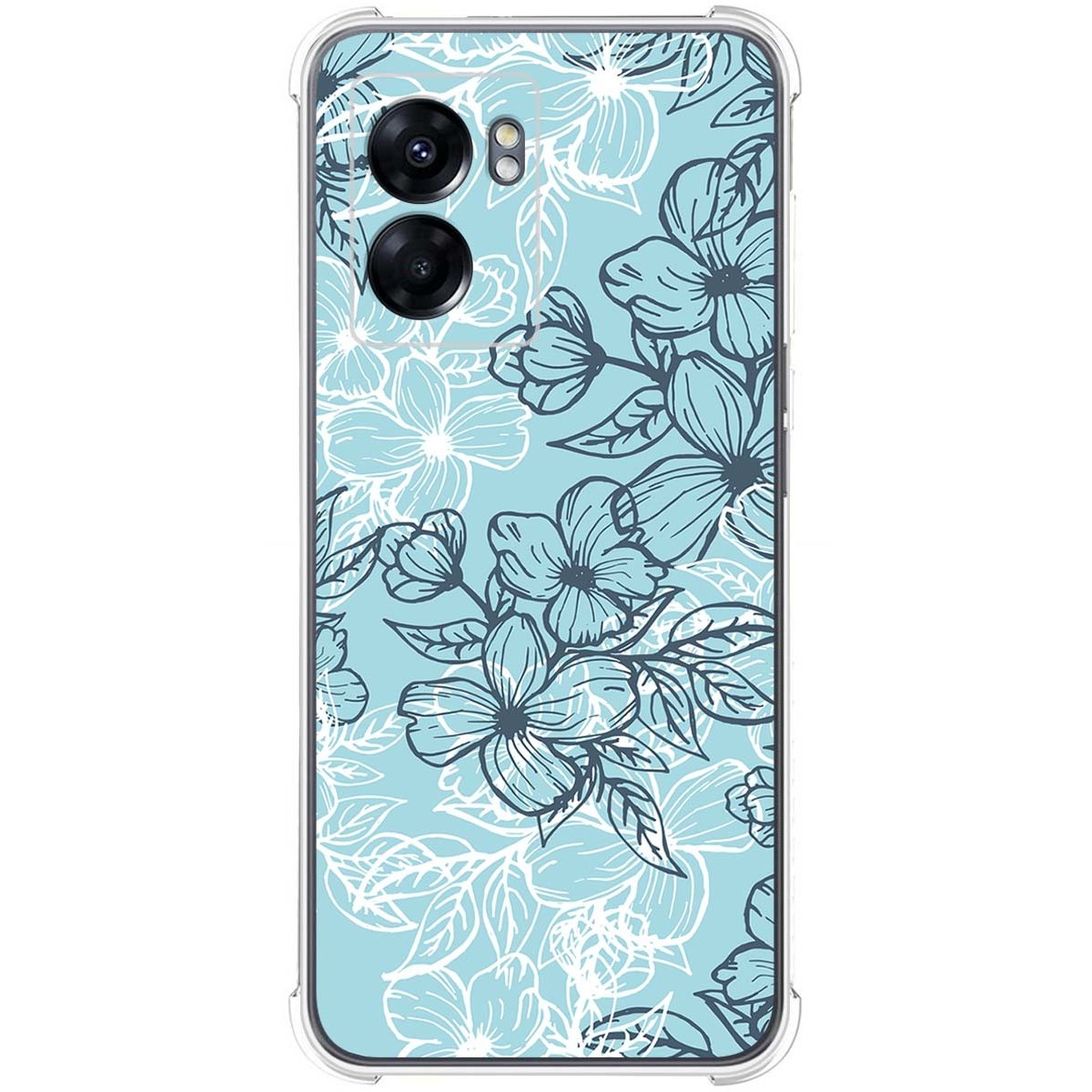 Funda Silicona Antigolpes para Oppo A77 5G diseño Flores 03 Dibujos