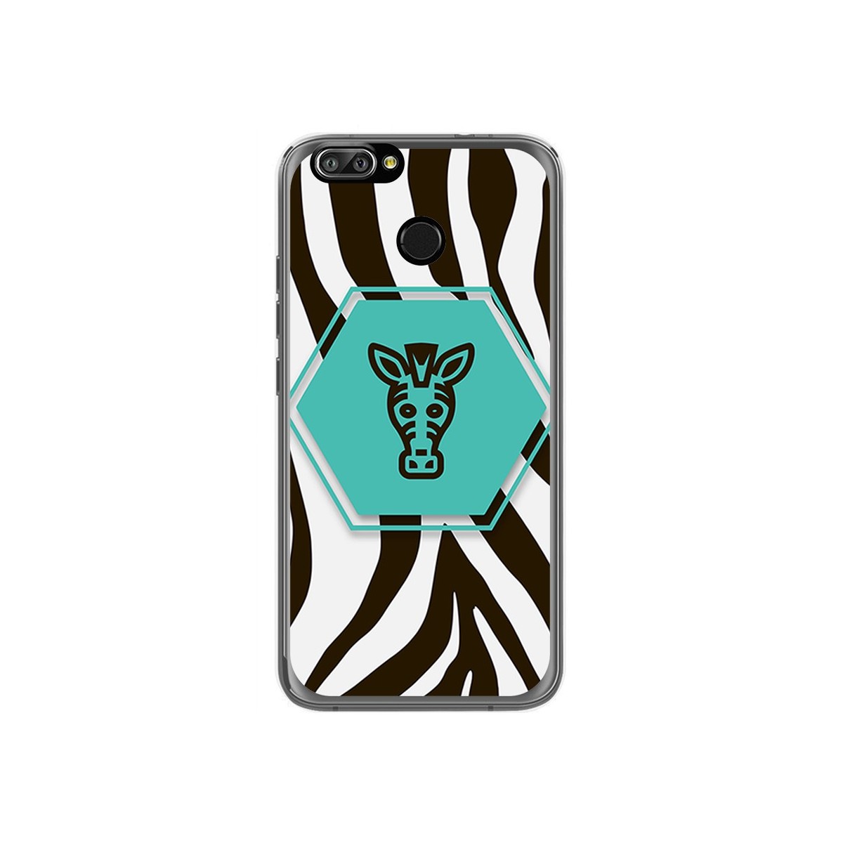 Funda Gel Tpu para Oukitel U22 Diseño Cebra Dibujos