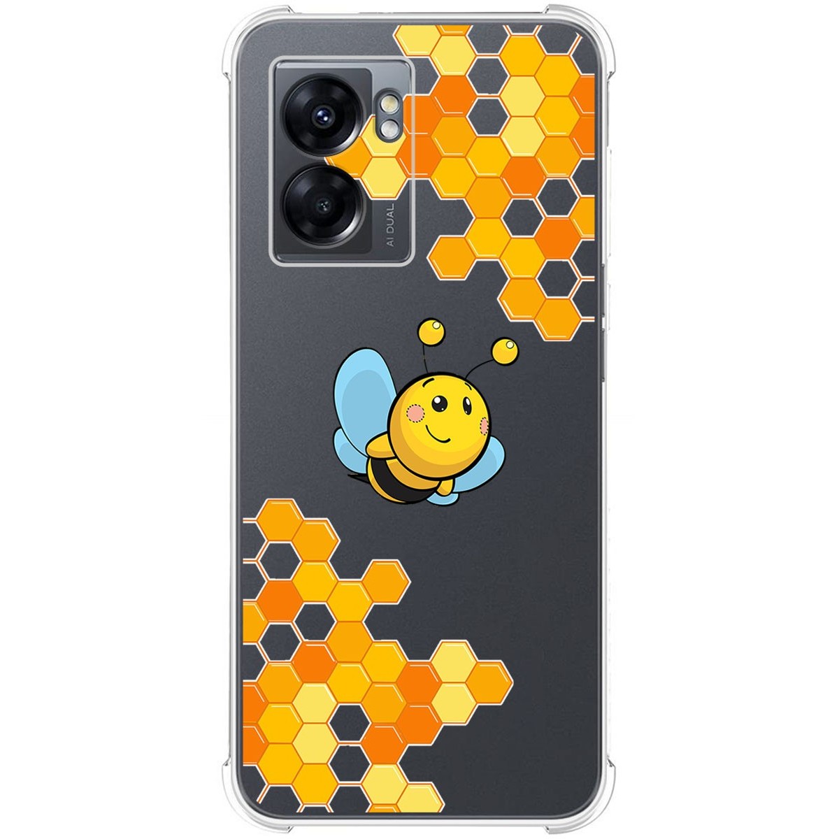 Funda Silicona Antigolpes para Realme Narzo 50 5G diseño Abeja Dibujos