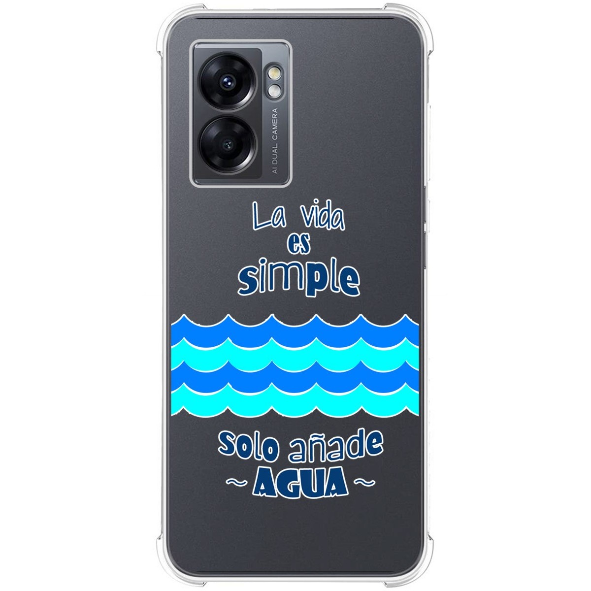 Funda Silicona Antigolpes para Realme Narzo 50 5G diseño Agua Dibujos