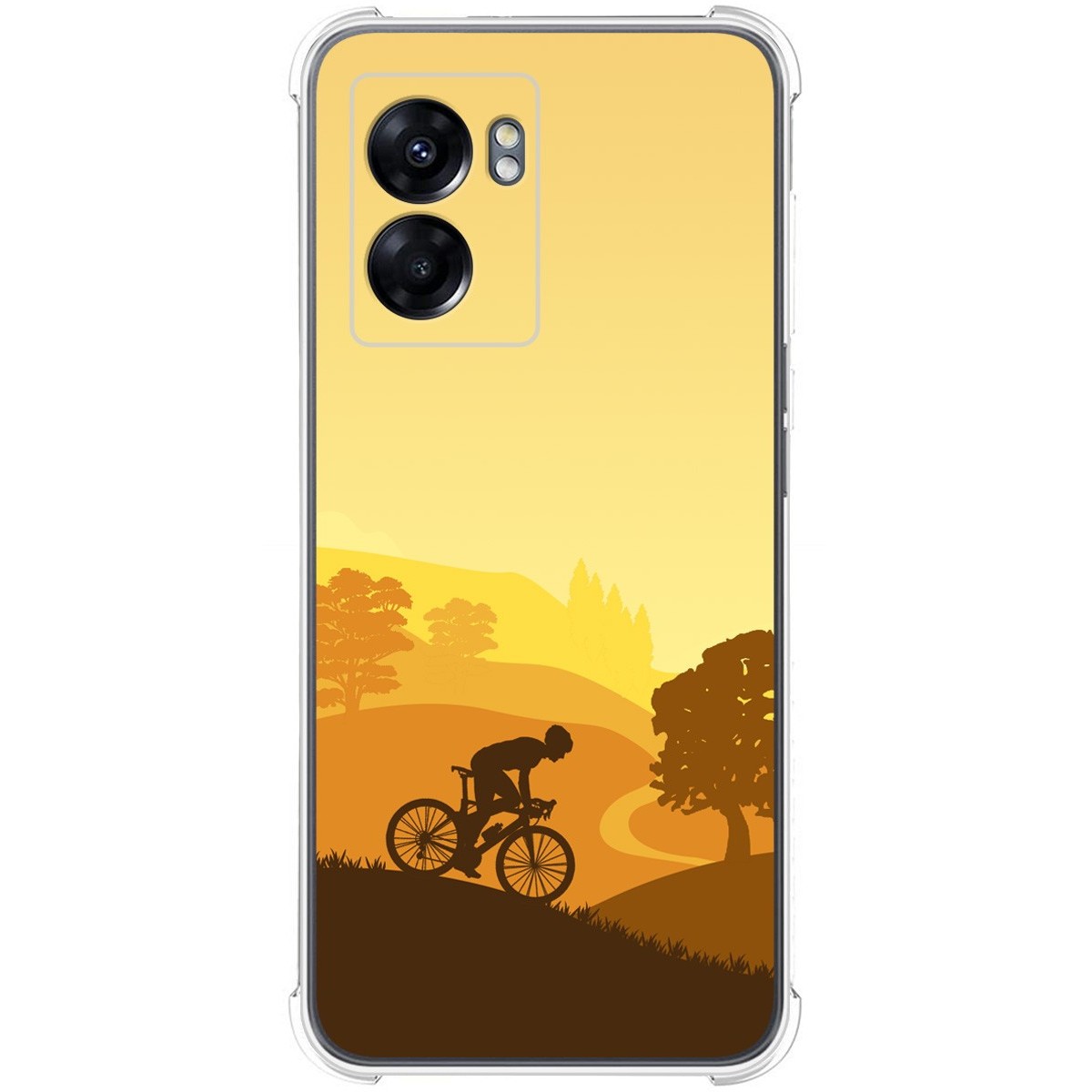 Funda Silicona Antigolpes para Realme Narzo 50 5G diseño Ciclista Dibujos