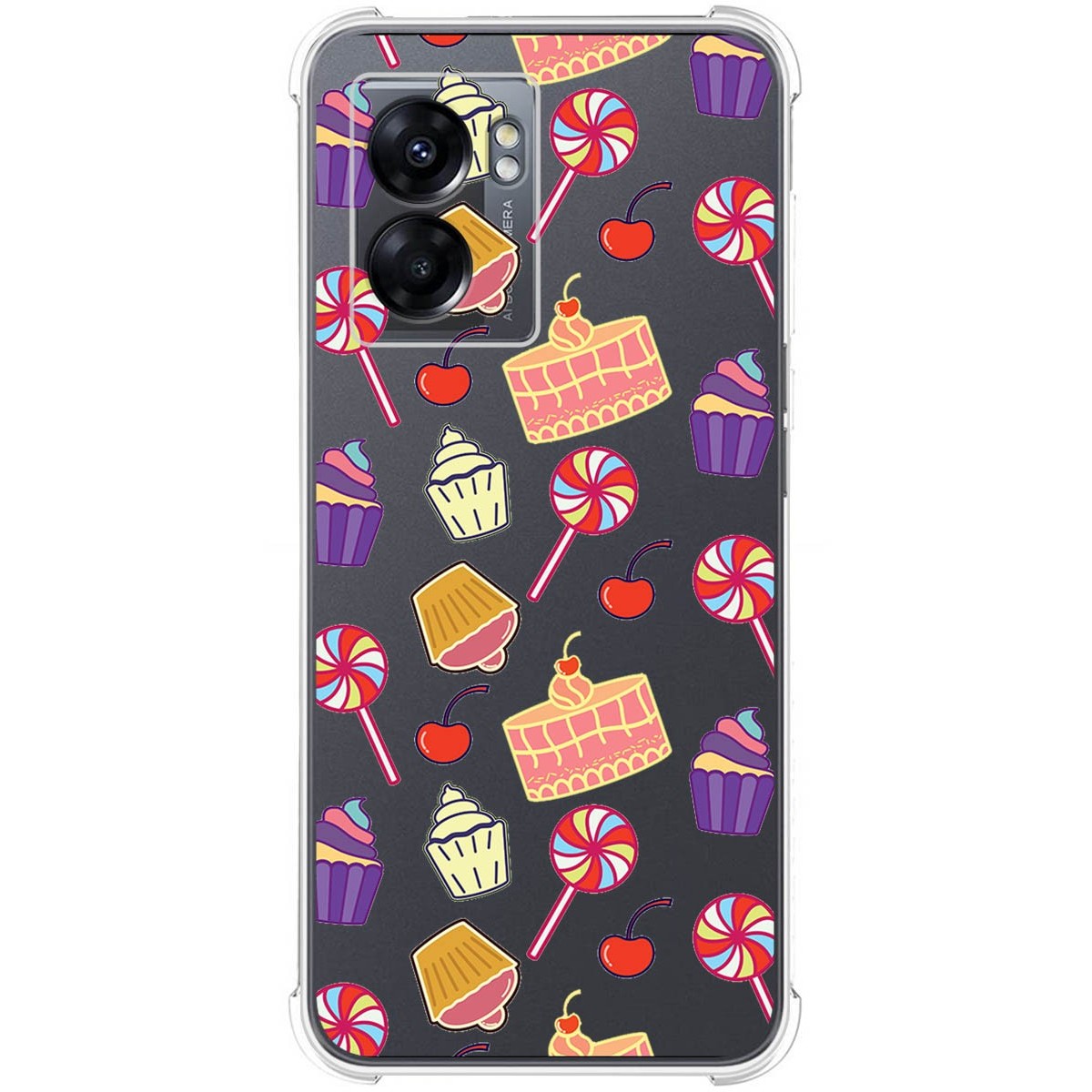 Funda Silicona Antigolpes para Realme Narzo 50 5G diseño Dulces 01 Dibujos