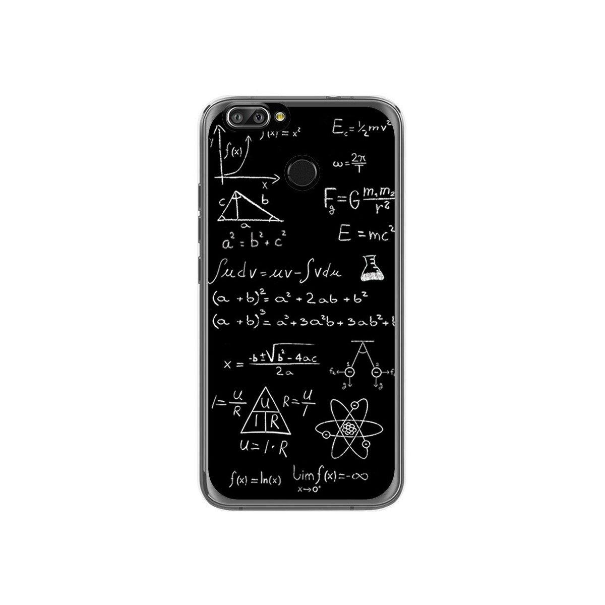 Funda Gel Tpu para Oukitel U22 Diseño Formulas Dibujos