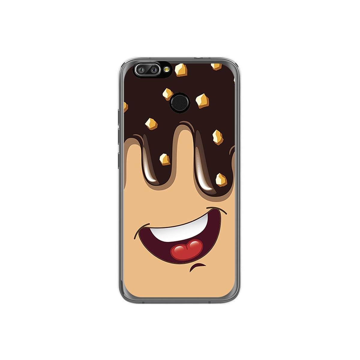 Funda Gel Tpu para Oukitel U22 Diseño Helado Chocolate Dibujos