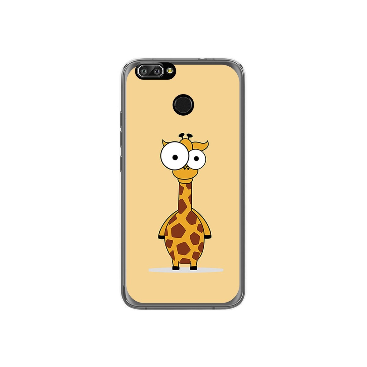 Funda Gel Tpu para Oukitel U22 Diseño Jirafa Dibujos