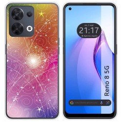 Funda Silicona para Oppo Reno 8 5G diseño Abstracto Dibujos