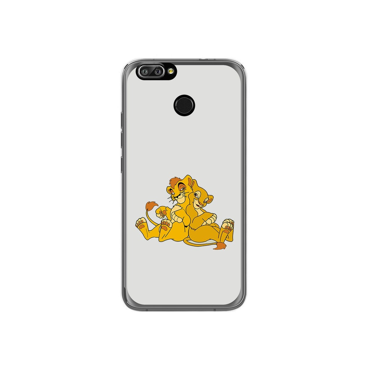 Funda Gel Tpu para Oukitel U22 Diseño Leones Dibujos
