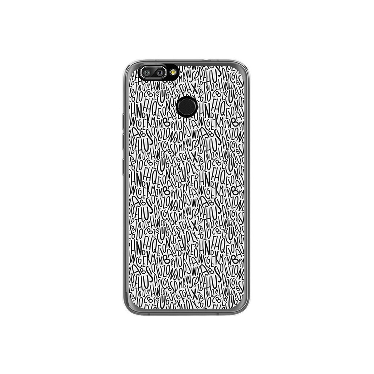 Funda Gel Tpu para Oukitel U22 Diseño Letras Dibujos