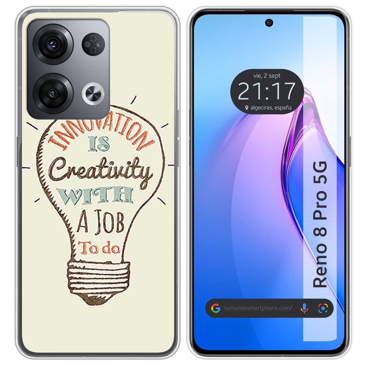 Funda Silicona para Oppo Reno 8 Pro 5G diseño Creativity Dibujos
