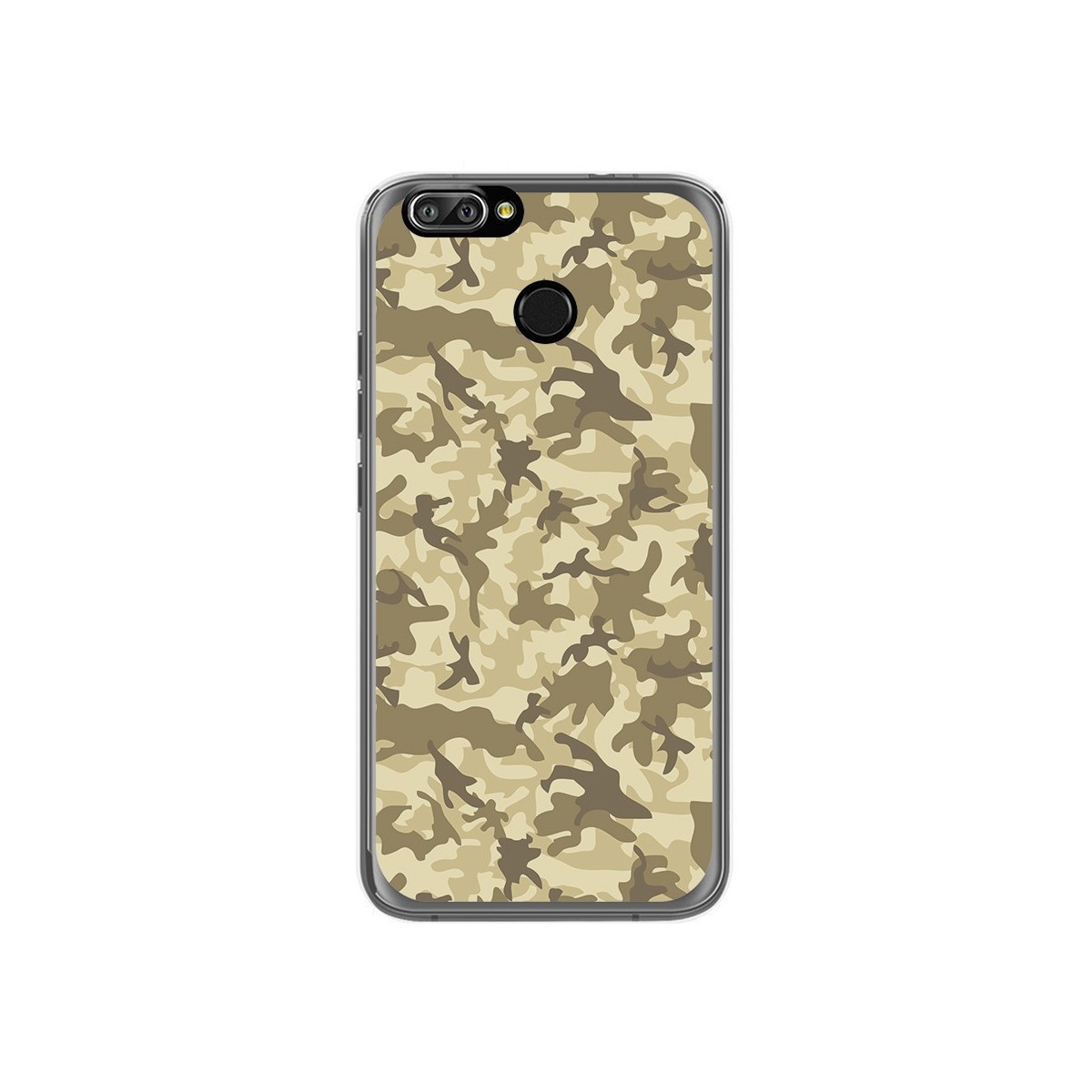 Funda Gel Tpu para Oukitel U22 Diseño Sand Camuflaje Dibujos