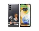 Funda Silicona Transparente para Samsung Galaxy A04s diseño Avestruz Dibujos