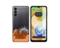Funda Silicona Transparente para Samsung Galaxy A04s diseño Bufalo Dibujos