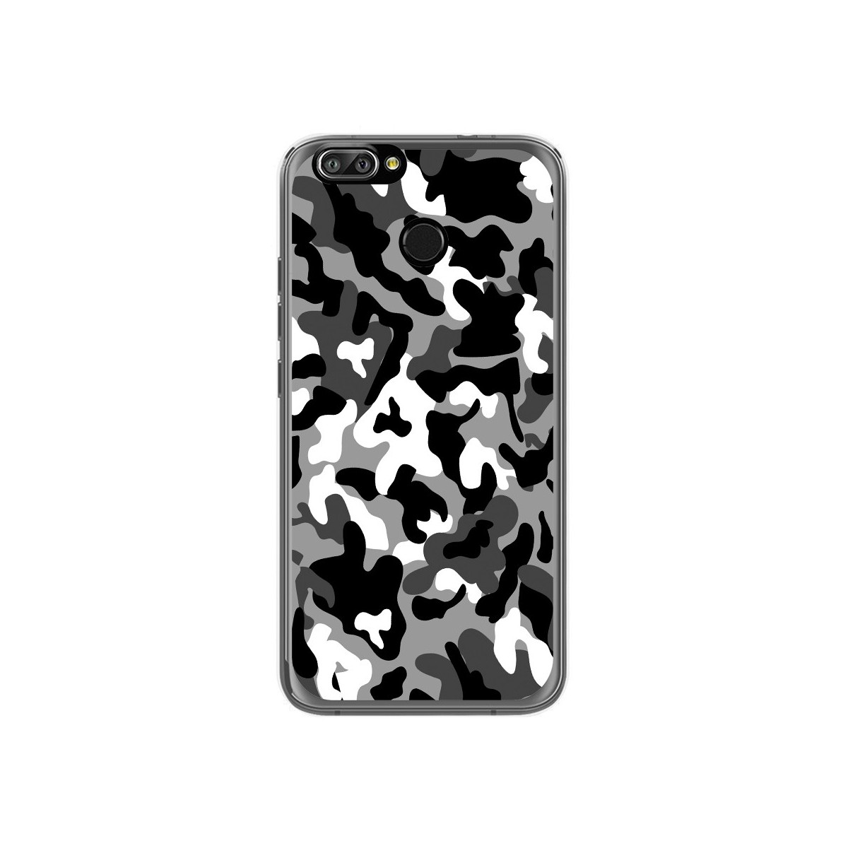 Funda Gel Tpu para Oukitel U22 Diseño Snow Camuflaje Dibujos