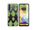 Funda Silicona Transparente para Samsung Galaxy A04s diseño Cactus Dibujos