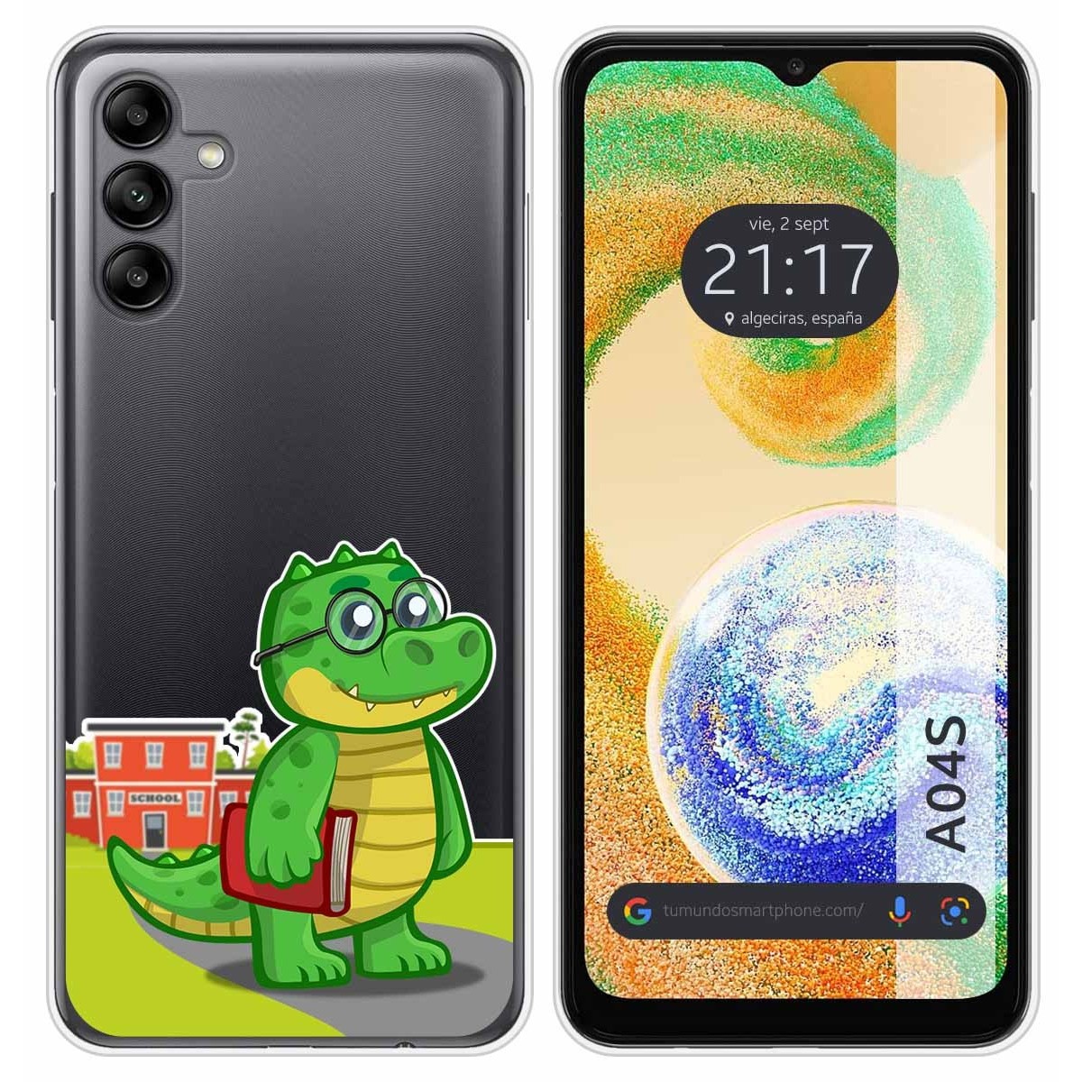 Funda Silicona Transparente para Samsung Galaxy A04s diseño Coco Dibujos