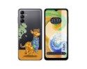 Funda Silicona Transparente para Samsung Galaxy A04s diseño Jirafa Dibujos