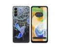 Funda Silicona Transparente para Samsung Galaxy A04s diseño Plumas Dibujos