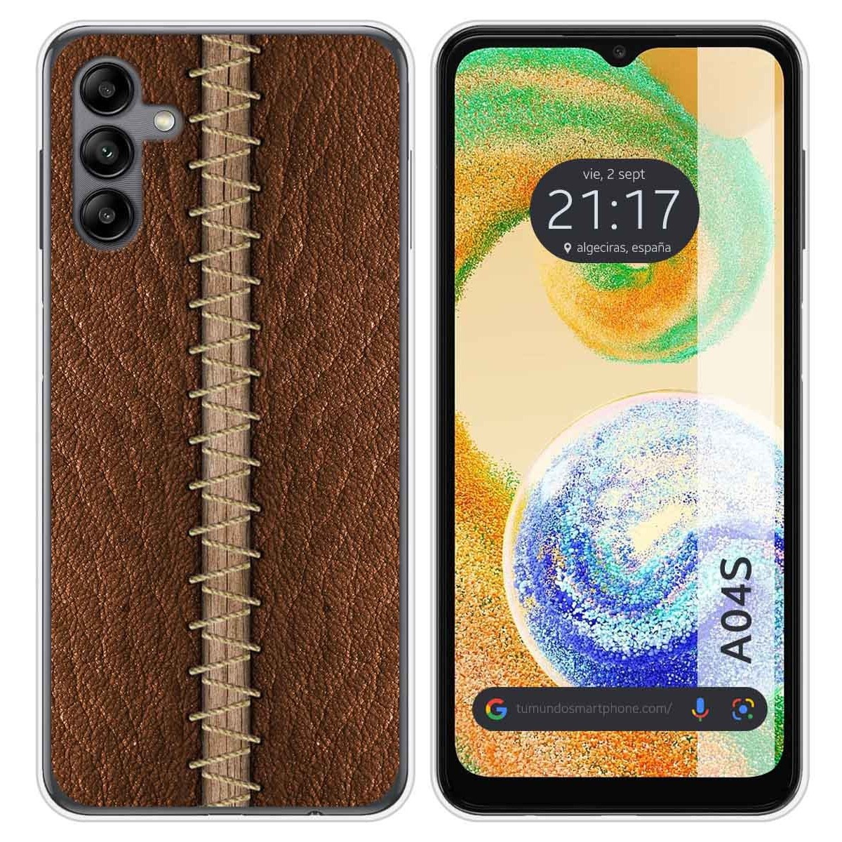 Funda Silicona para Samsung Galaxy A04s diseño Cuero 01 Dibujos