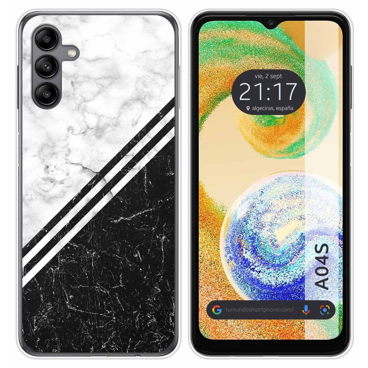 Funda Silicona para Samsung Galaxy A04s diseño Mármol 01 Dibujos
