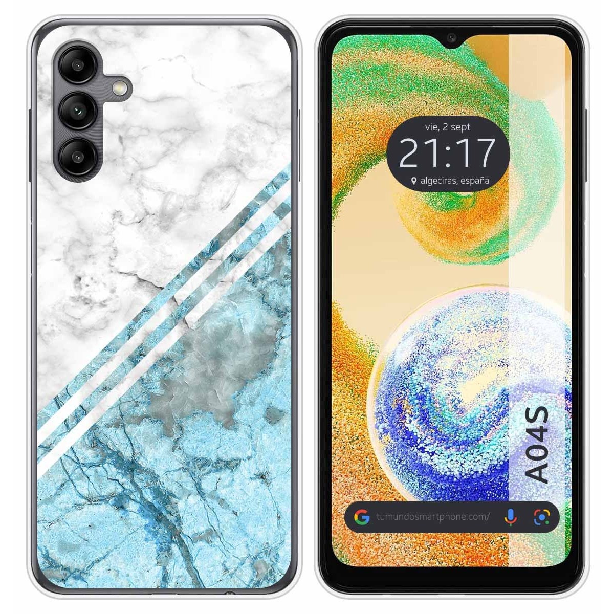 Funda Silicona para Samsung Galaxy A04s diseño Mármol 02 Dibujos
