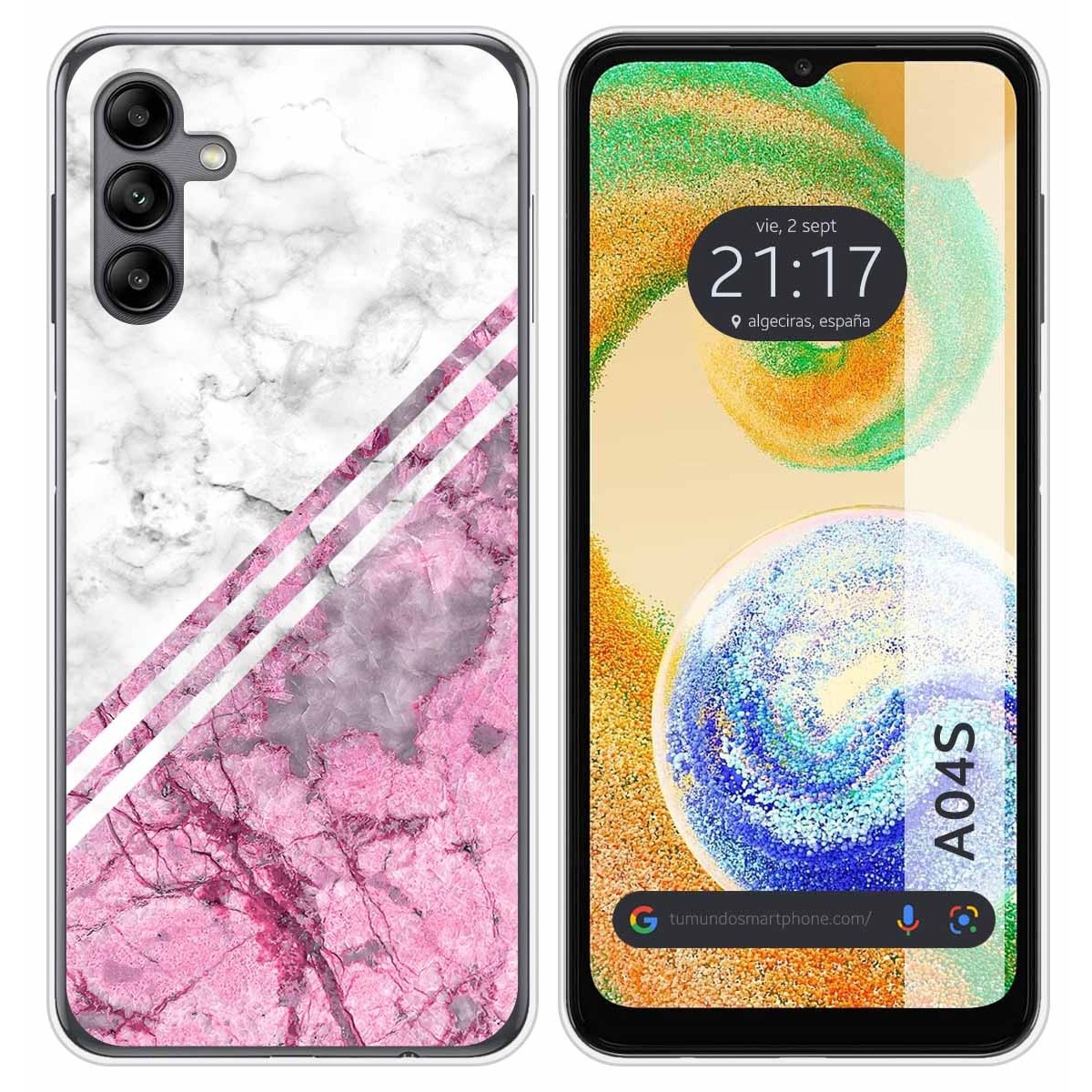 Funda Silicona para Samsung Galaxy A04s diseño Mármol 03 Dibujos