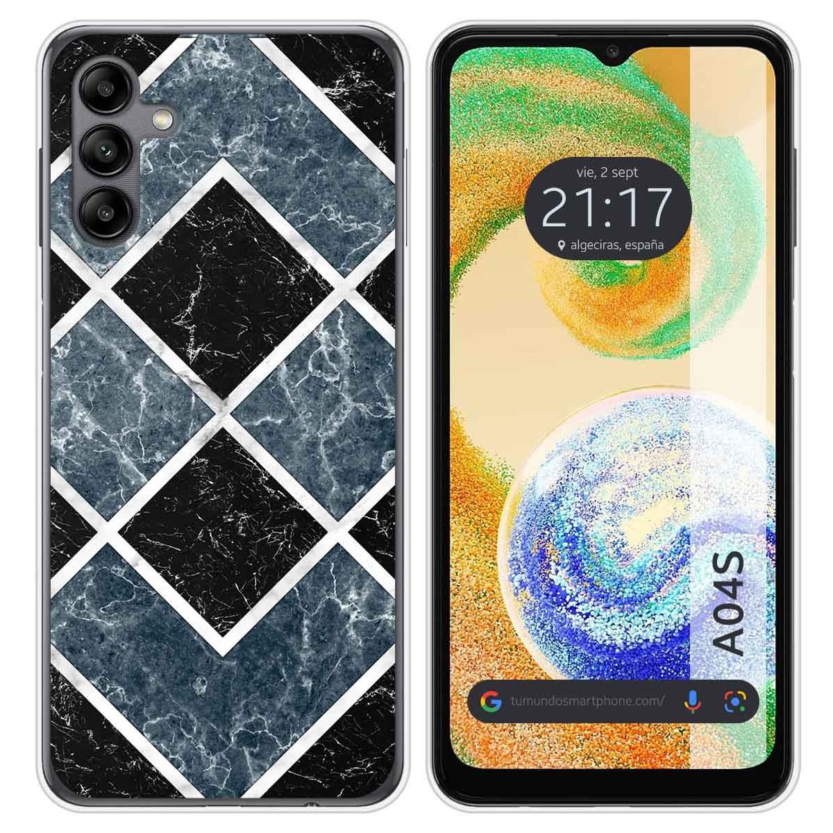 Funda Silicona para Samsung Galaxy A04s diseño Mármol 06 Dibujos