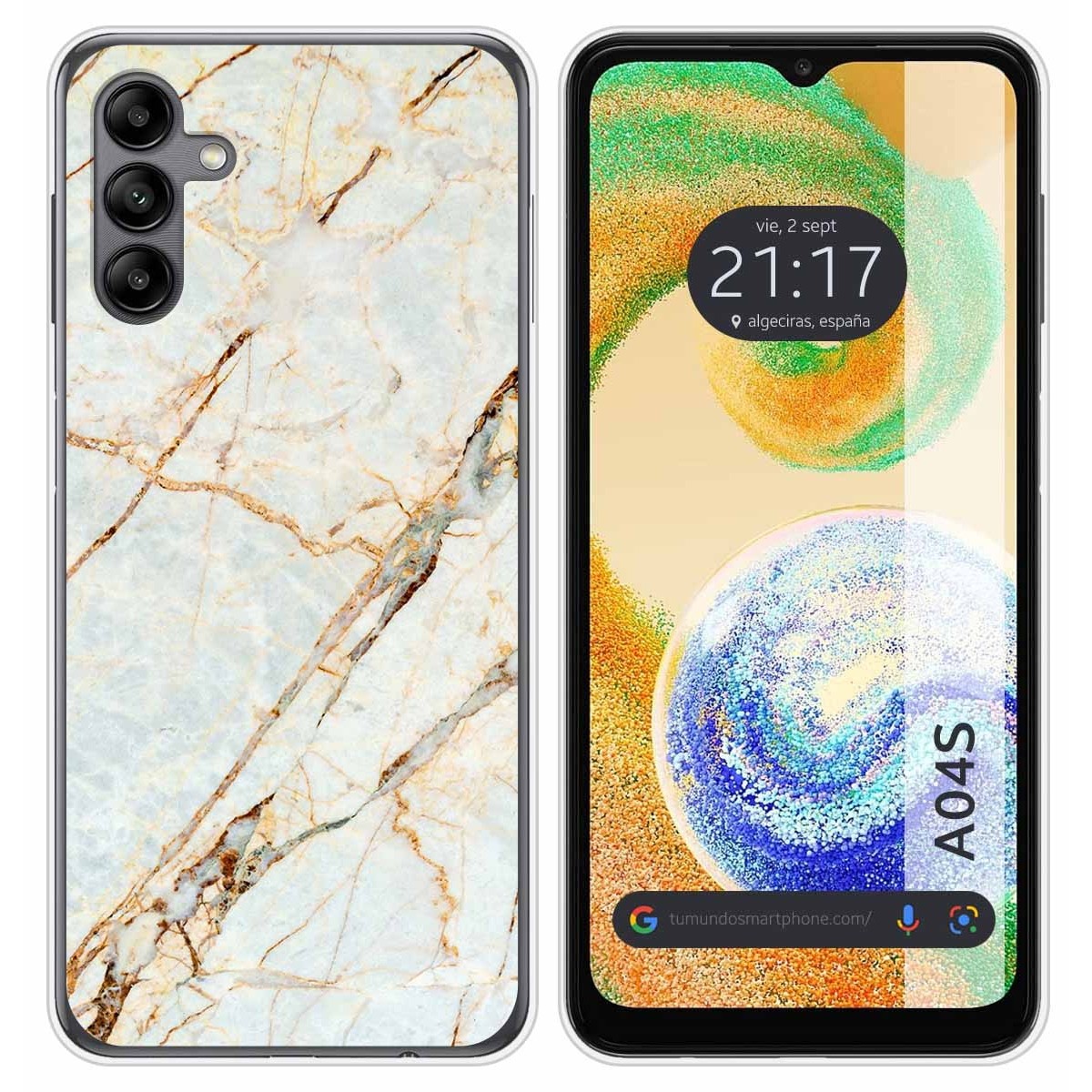Funda Silicona para Samsung Galaxy A04s diseño Mármol 13 Dibujos