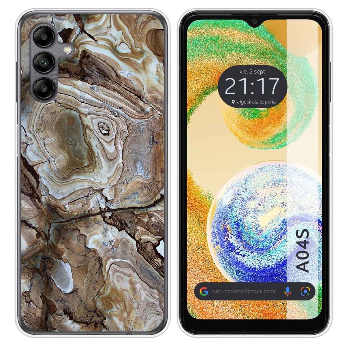 Funda Silicona para Samsung Galaxy A04s diseño Mármol 14 Dibujos