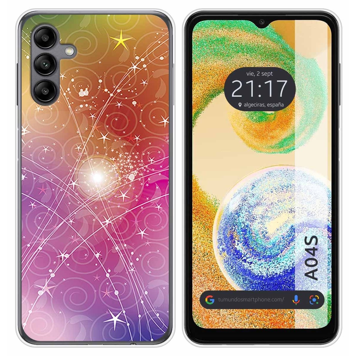 Funda Silicona para Samsung Galaxy A04s diseño Abstracto Dibujos