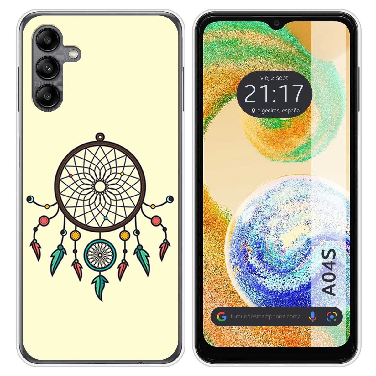 Funda Silicona para Samsung Galaxy A04s diseño Atrapasueños Dibujos