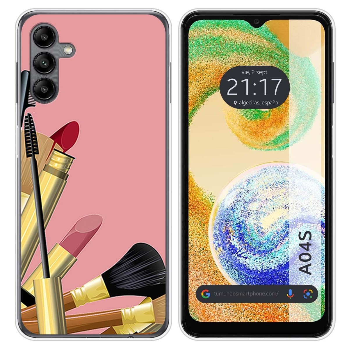 Funda Silicona para Samsung Galaxy A04s diseño Brochas Dibujos