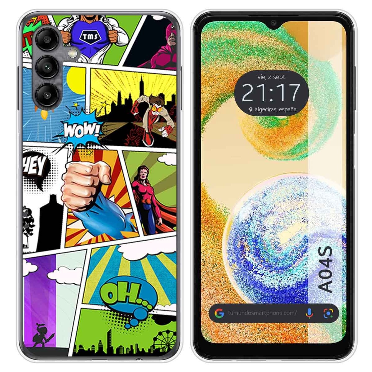 Funda Silicona para Samsung Galaxy A04s diseño Comic Dibujos
