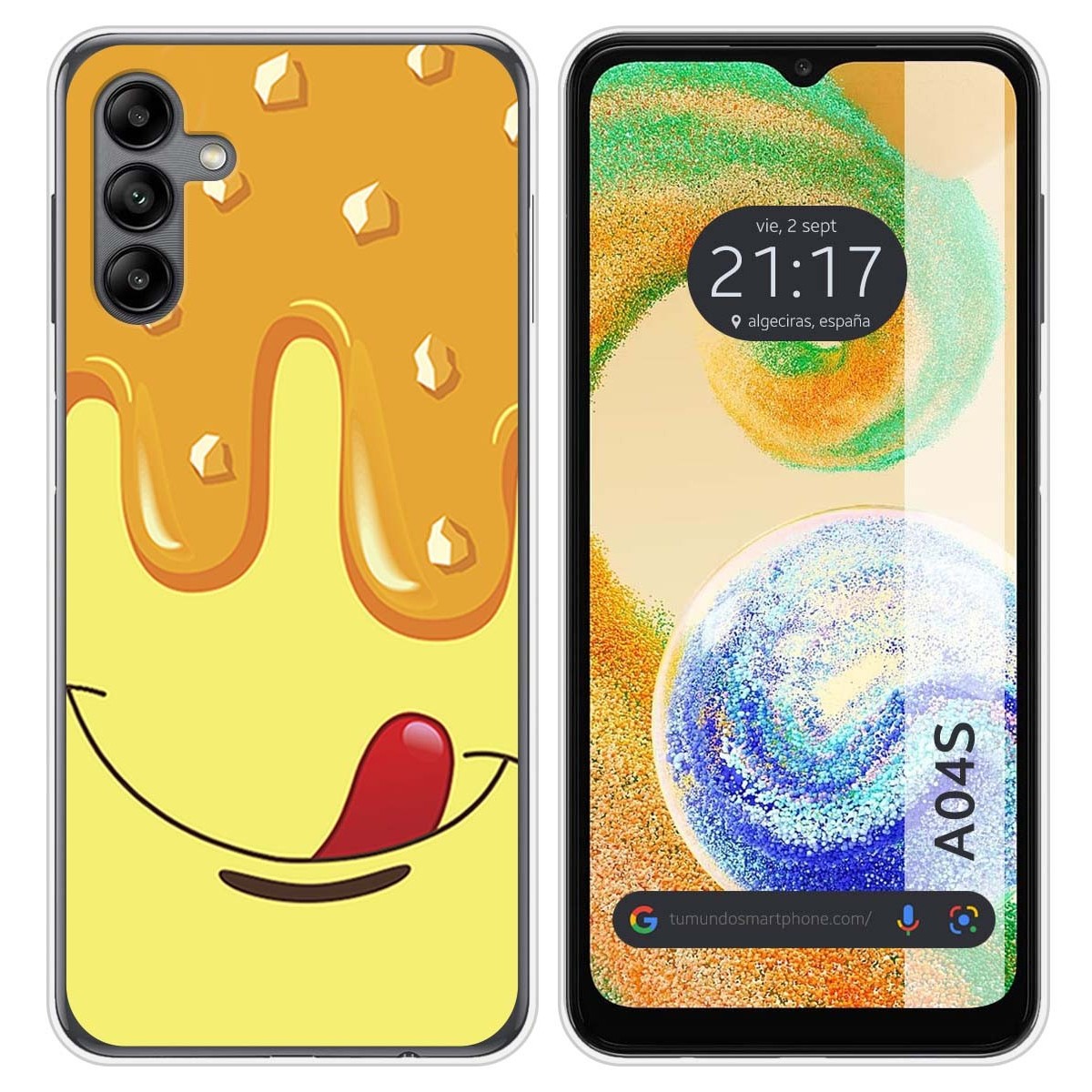 Funda Silicona para Samsung Galaxy A04s diseño Helado Vainilla Dibujos