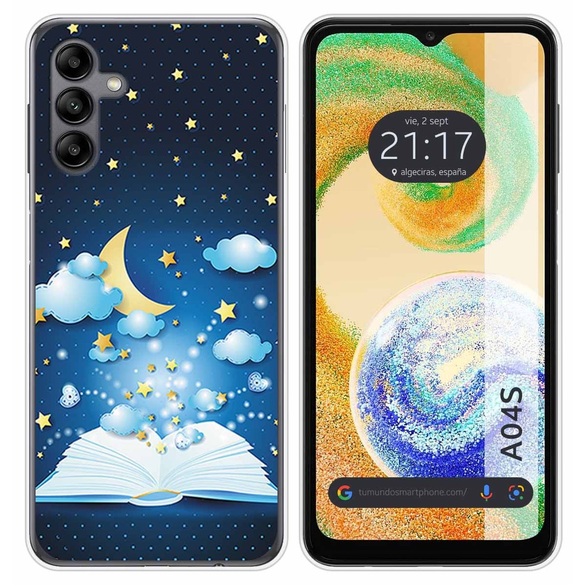 Funda Silicona para Samsung Galaxy A04s diseño Libro Cuentos Dibujos