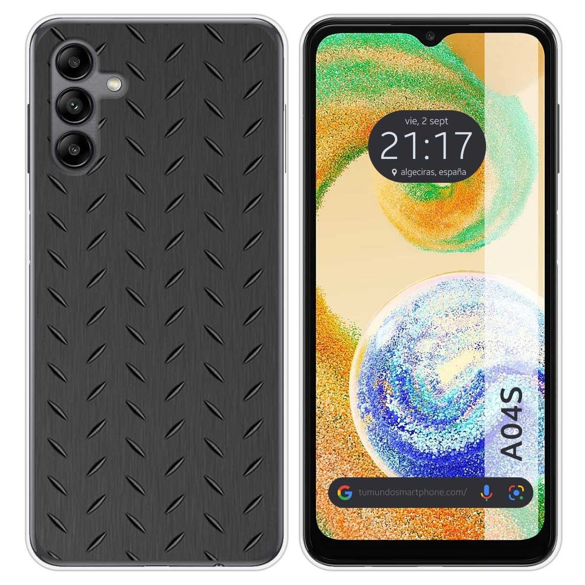 Funda Silicona para Samsung Galaxy A04s diseño Metal Dibujos