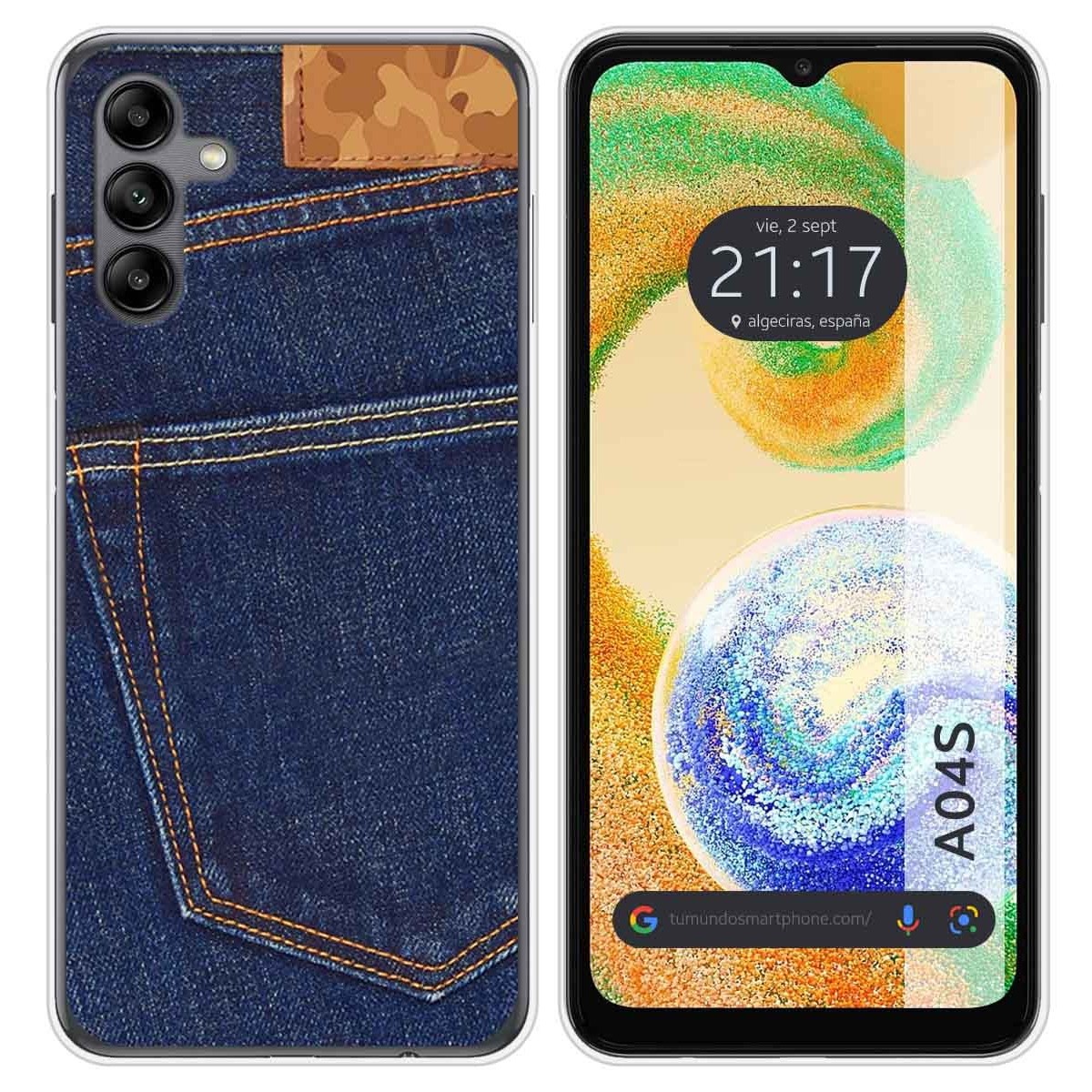Funda Silicona para Samsung Galaxy A04s diseño Vaquero Dibujos