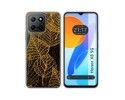 Funda Silicona Transparente para Huawei Honor X8 5G diseño Hojas Dibujos