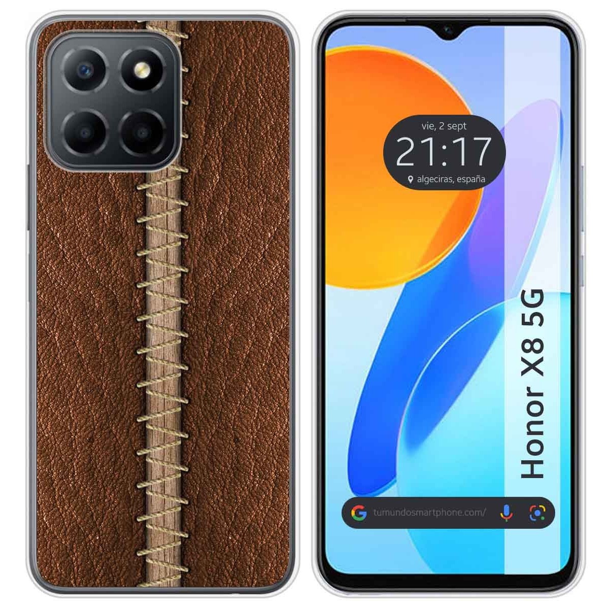 Funda Silicona para Huawei Honor X8 5G diseño Cuero 01 Dibujos