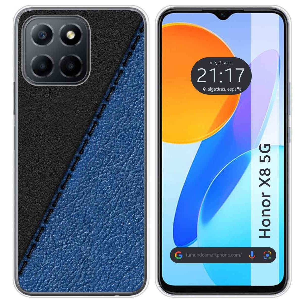 Funda Silicona para Huawei Honor X8 5G diseño Cuero 02 Dibujos