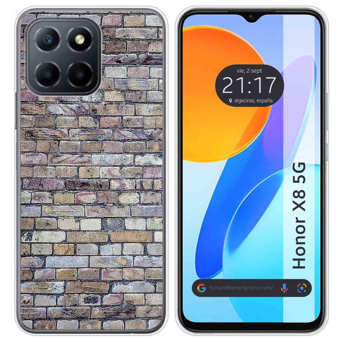 Funda Silicona para Huawei Honor X8 5G diseño Ladrillo 02 Dibujos