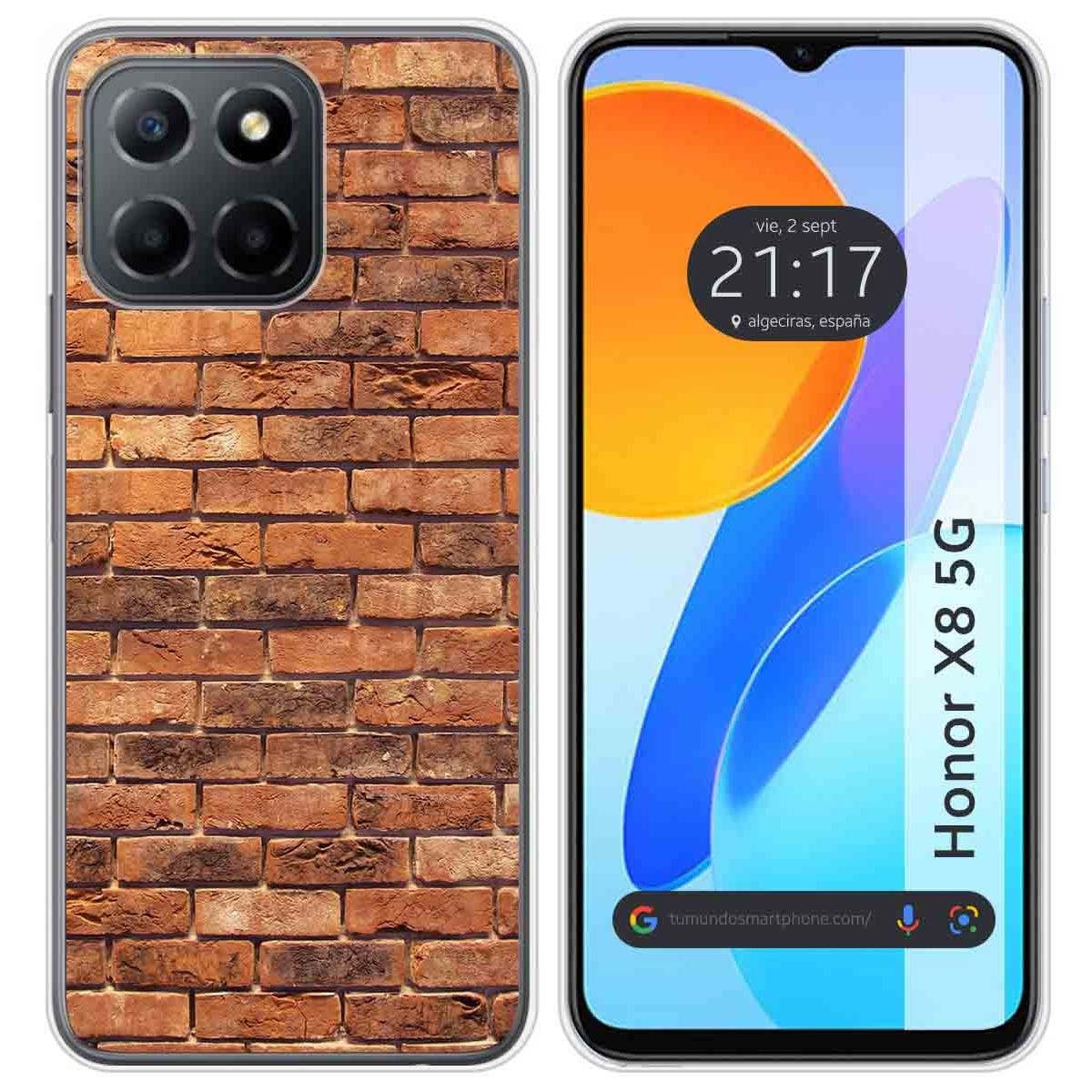 Funda Silicona para Huawei Honor X8 5G diseño Ladrillo 04 Dibujos