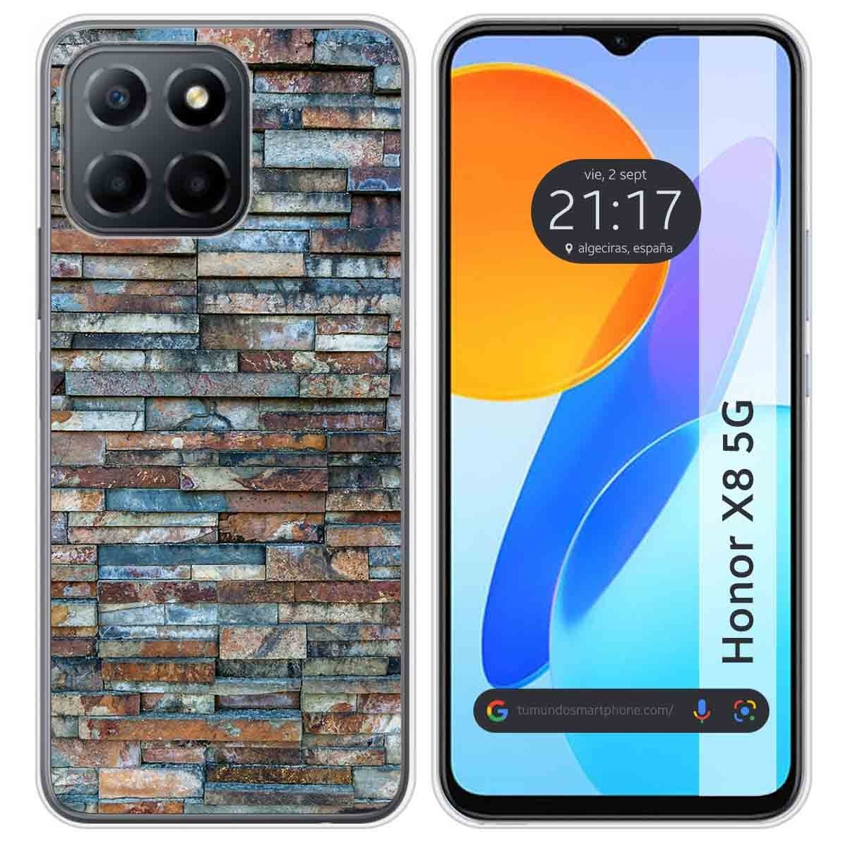 Funda Silicona para Huawei Honor X8 5G diseño Ladrillo 05 Dibujos