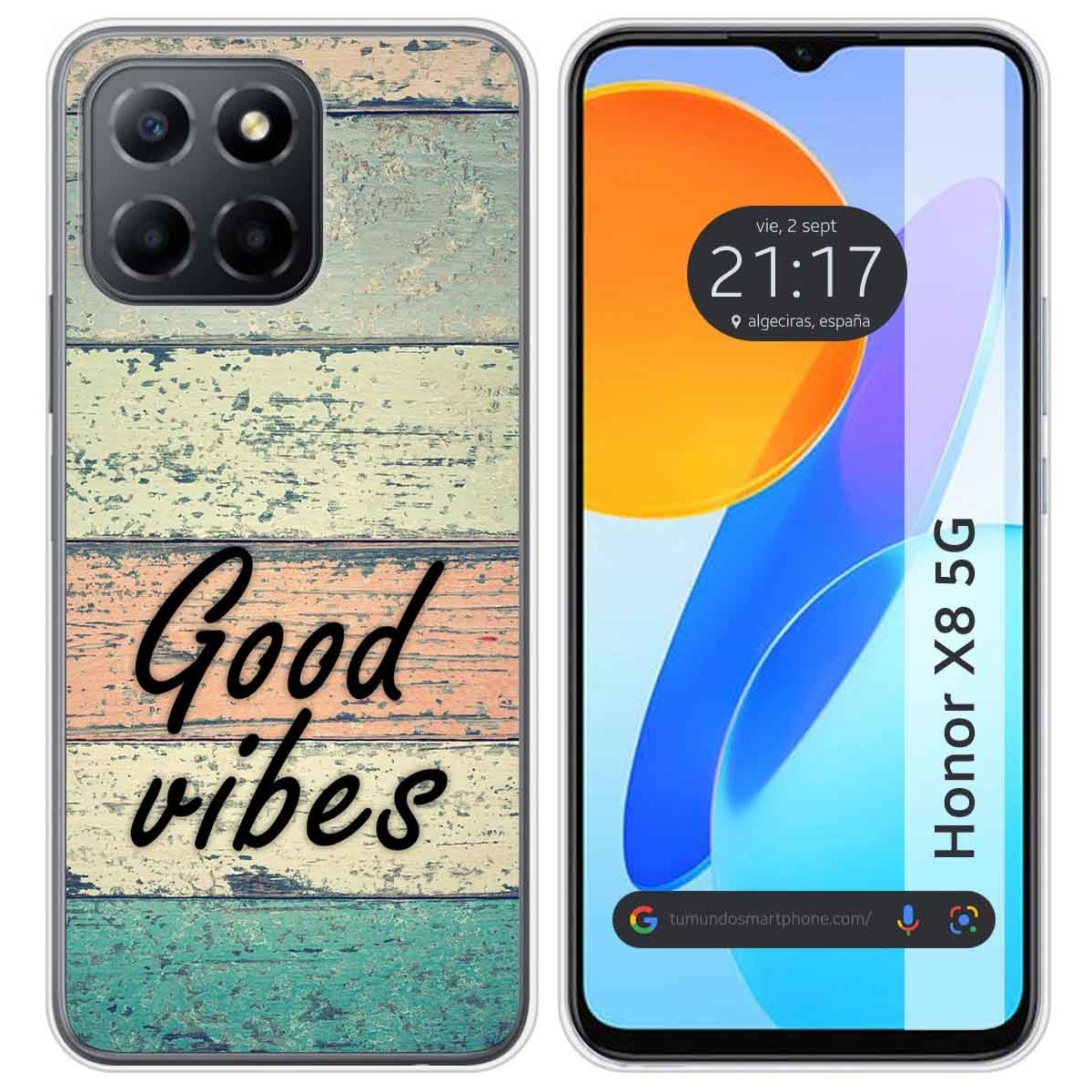 Funda Silicona para Huawei Honor X8 5G diseño Madera 01 Dibujos