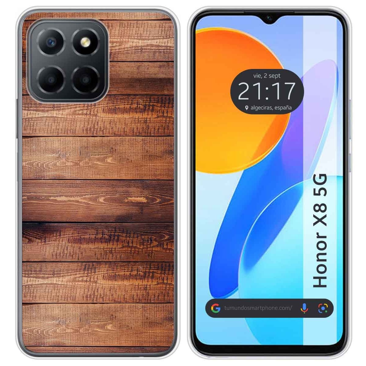Funda Silicona para Huawei Honor X8 5G diseño Madera 02 Dibujos