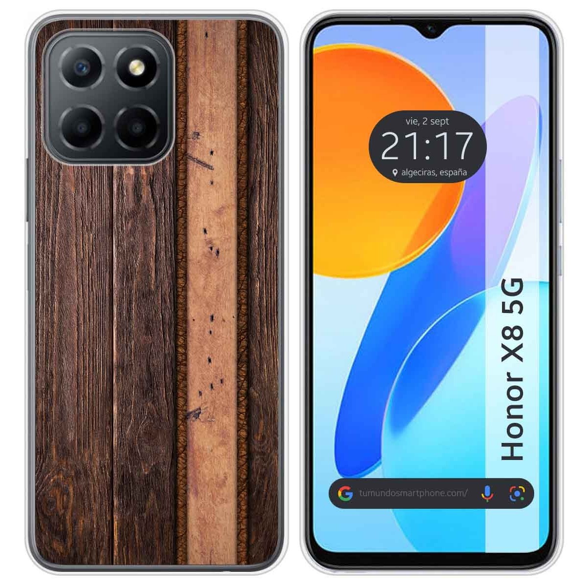 Funda Silicona para Huawei Honor X8 5G diseño Madera 05 Dibujos