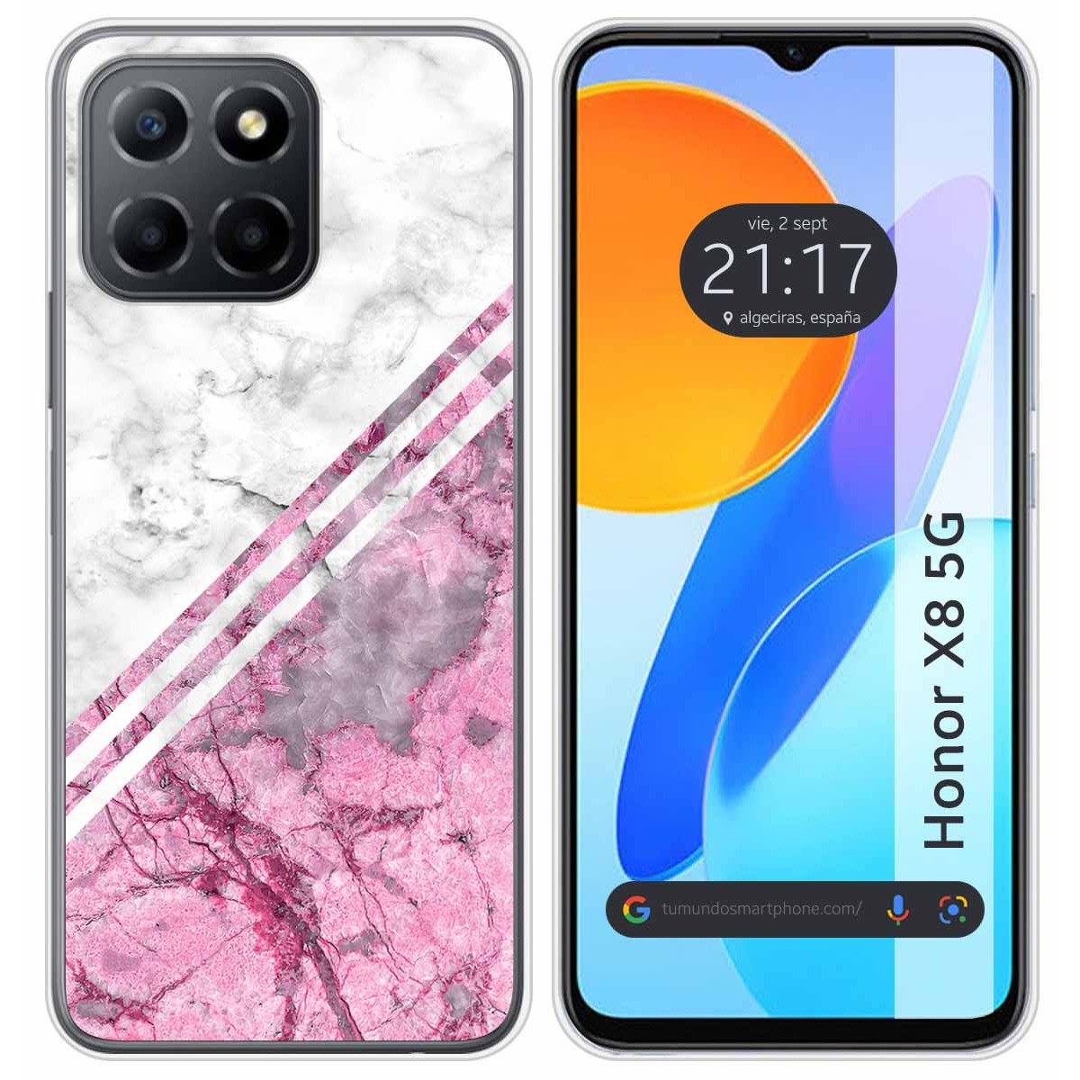 Funda Silicona para Huawei Honor X8 5G diseño Mármol 03 Dibujos